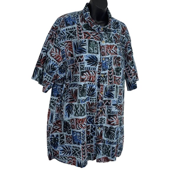 Cooke Street Honolulu Men Size XXL 2XL Aloha Hawaiian Short Sleeve Button EUC - Picture 3 of 7